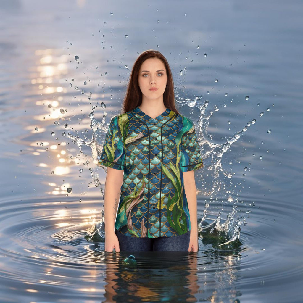 Mermaid Scales Baseball Jersey