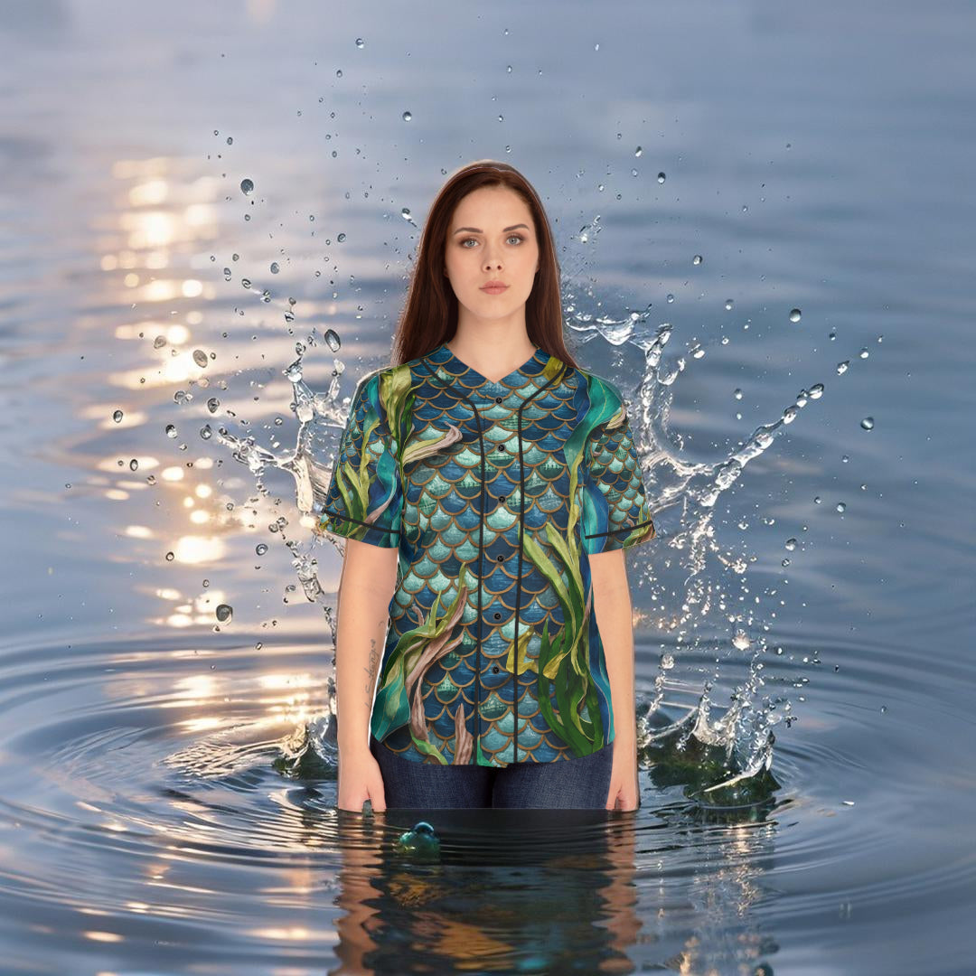 Mermaid Scales Baseball Jersey