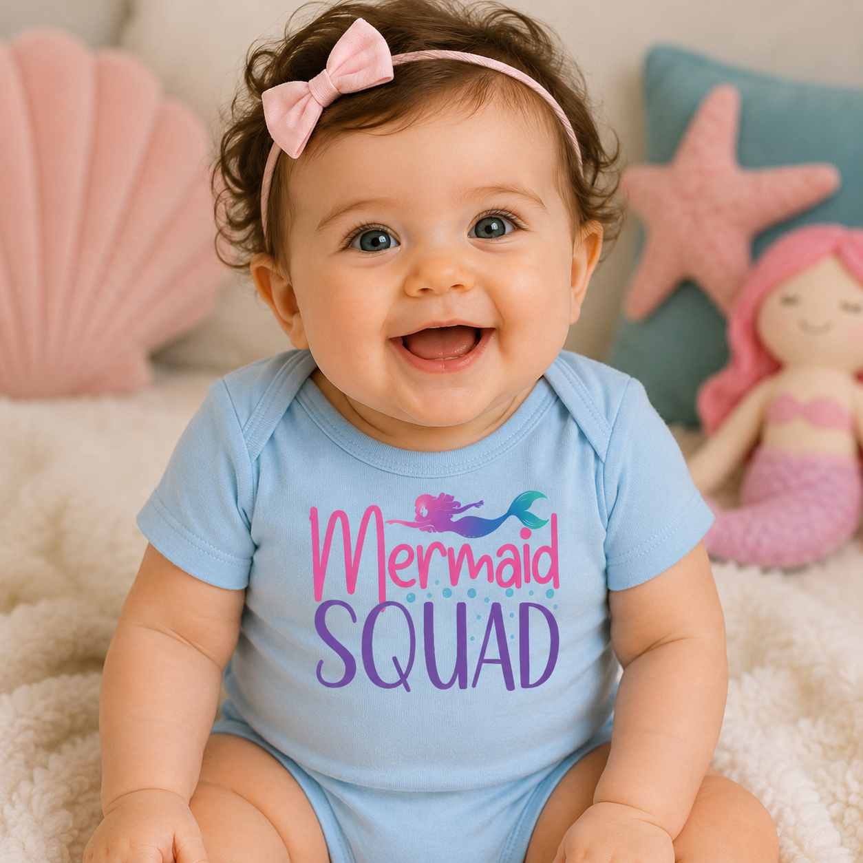 Mermaid Squad Infant Bodysuit | Mermaid Baby Outfit