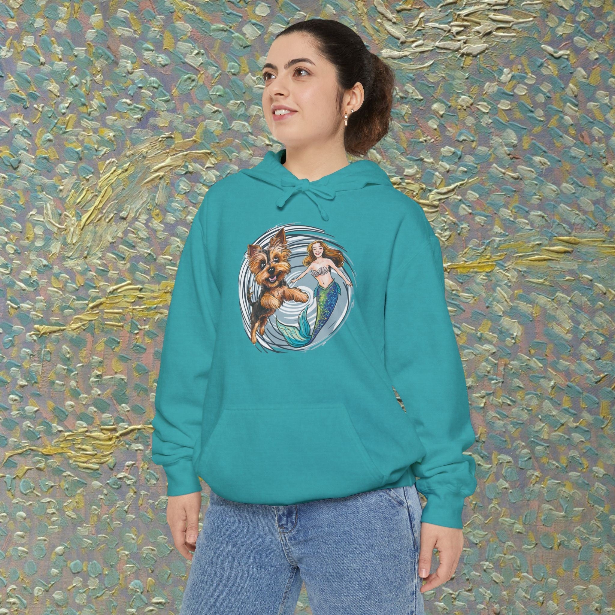 Mermaid and Terrier Hoodie