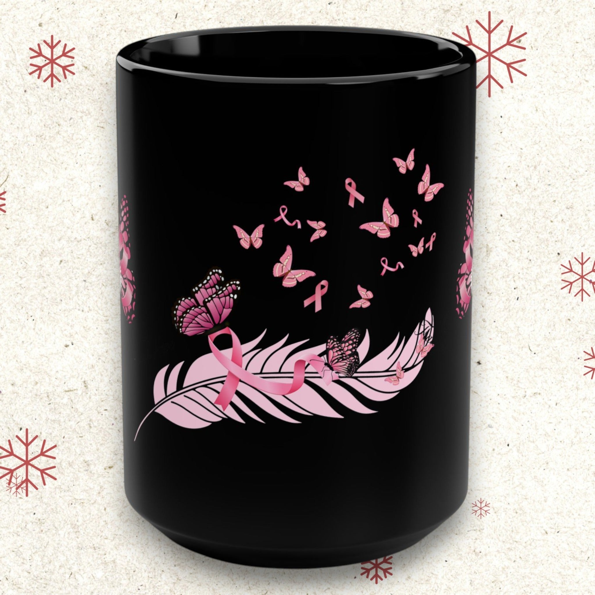 Miracles of Transformation Black Mug, 15oz