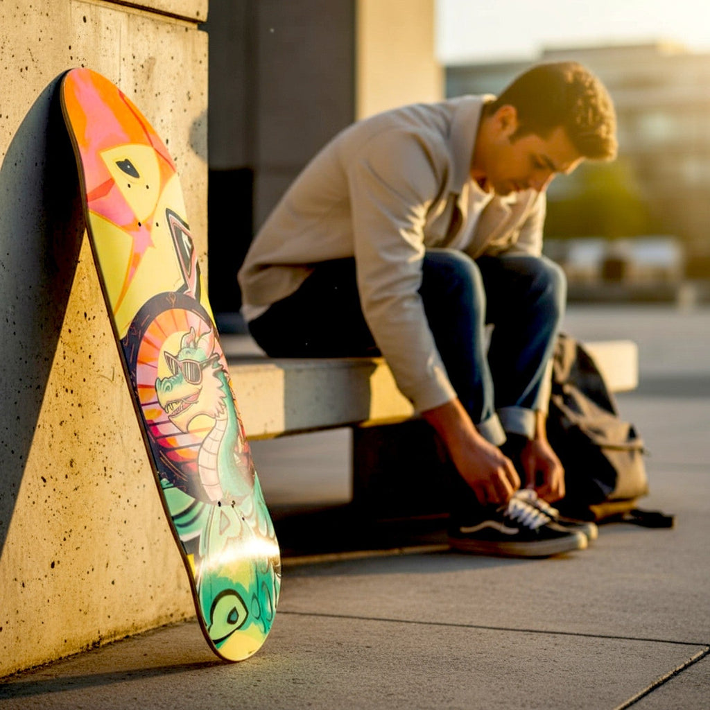 Mr. Cool Dragon Skateboard – Personalized Custom Deck