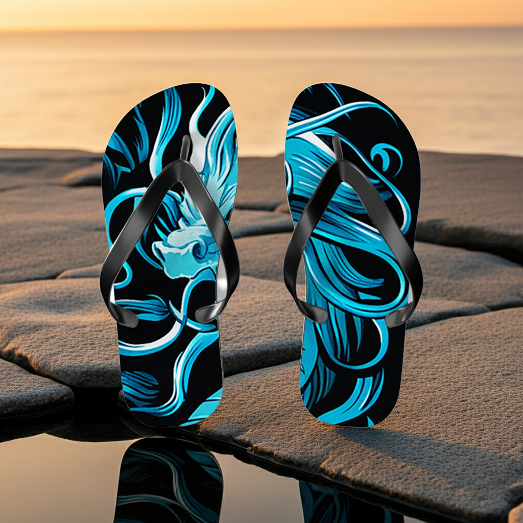 Majestic Reign Flip Flops – Royal Crown Beach Sandals