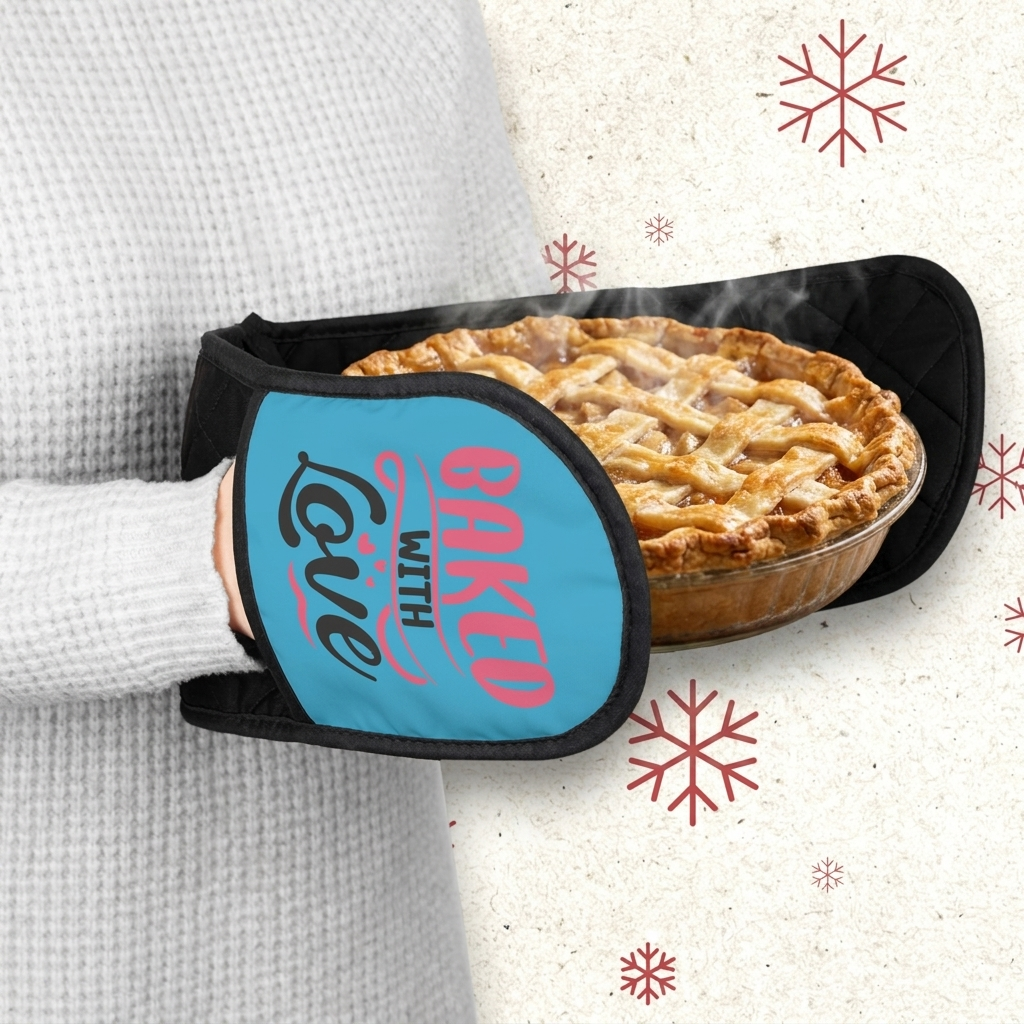Oven Mitts - Baked With Love