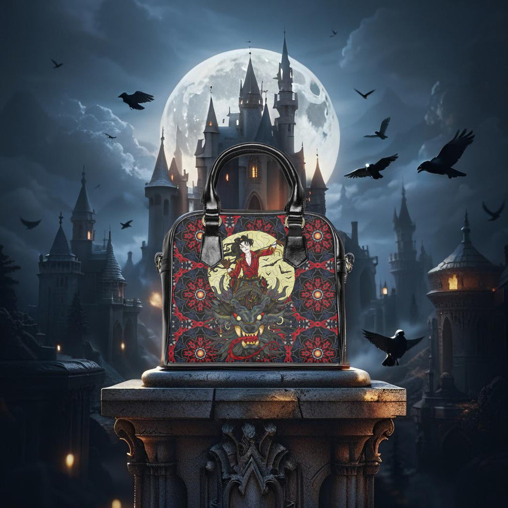 Dragon Rider Shoulder Handbag