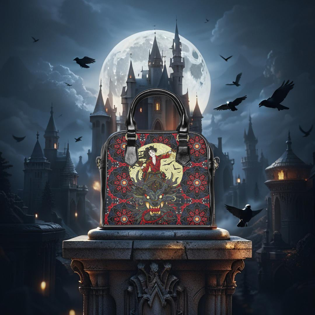 Dragon Rider Shoulder Handbag