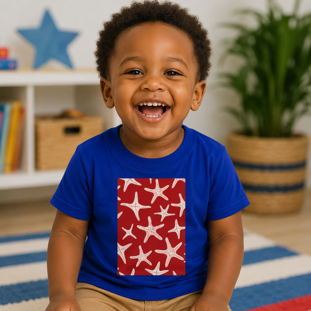 Infant Fine Jersey Tee - Red Star