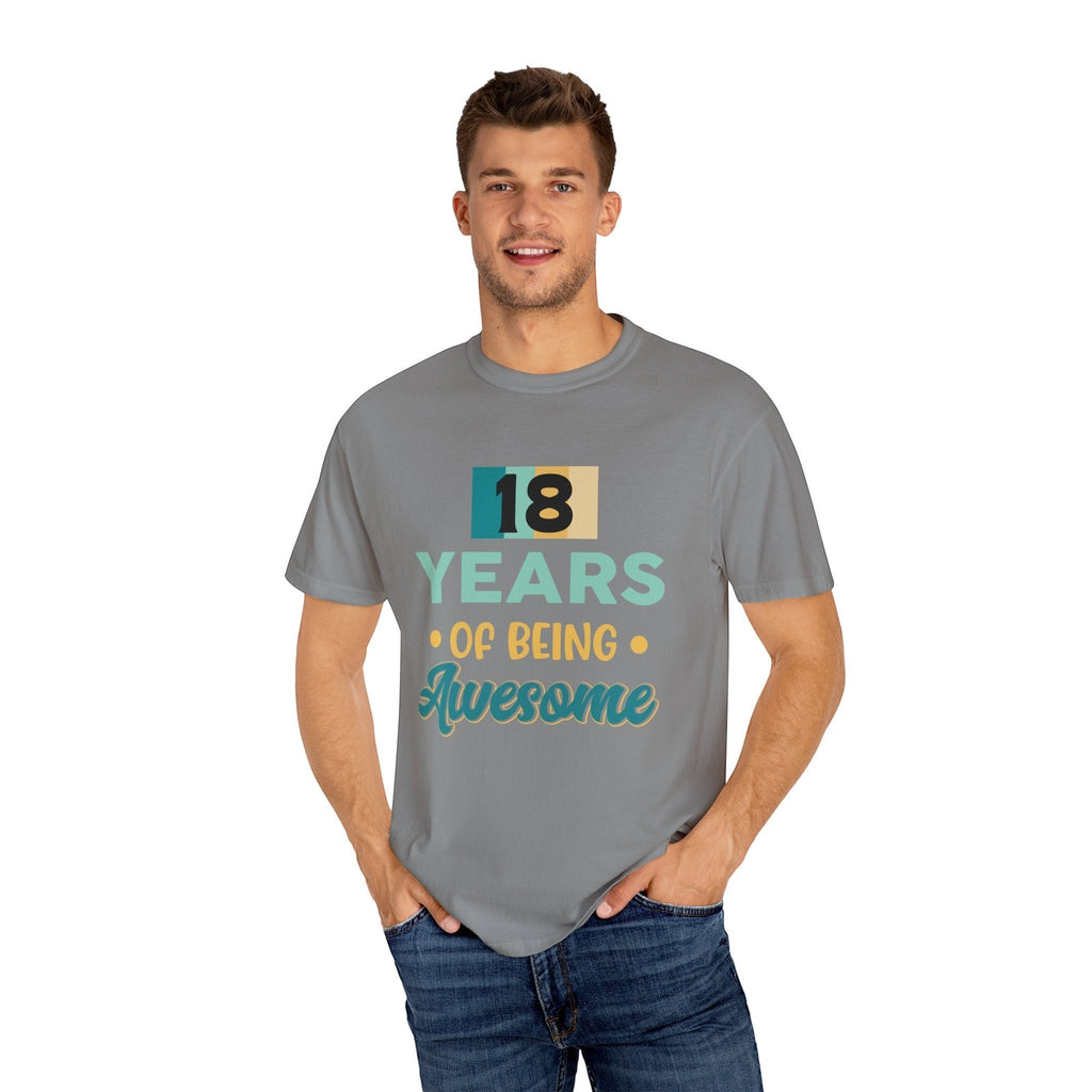 18th Birthday Unisex T-Shirt, Awesome Milestone Tee