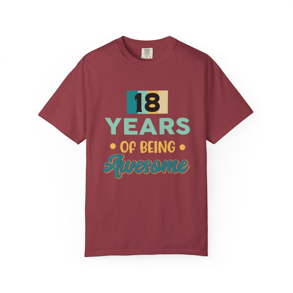 18th Birthday Unisex T-Shirt, Awesome Milestone Tee