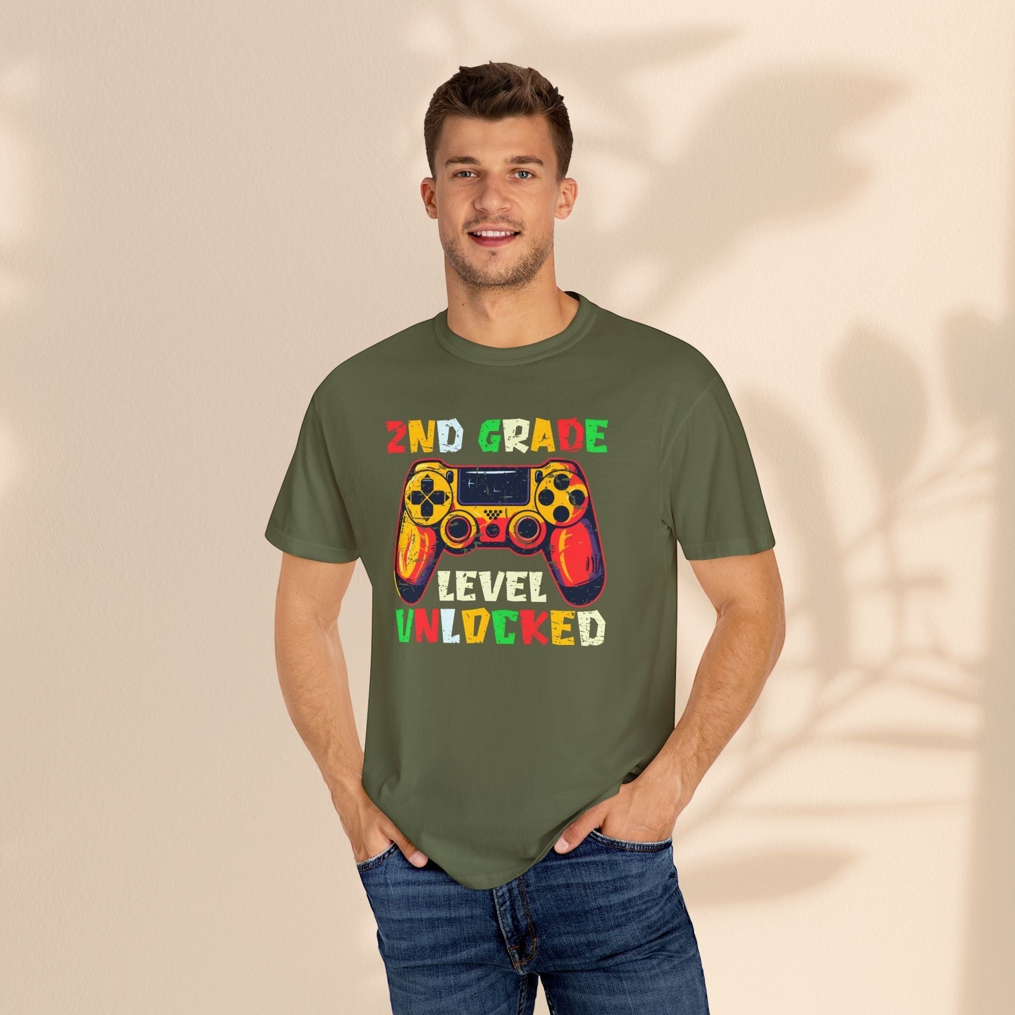 2nd Grade Gamer Kids T-Shirt – Level Unlocked Back to School Tee