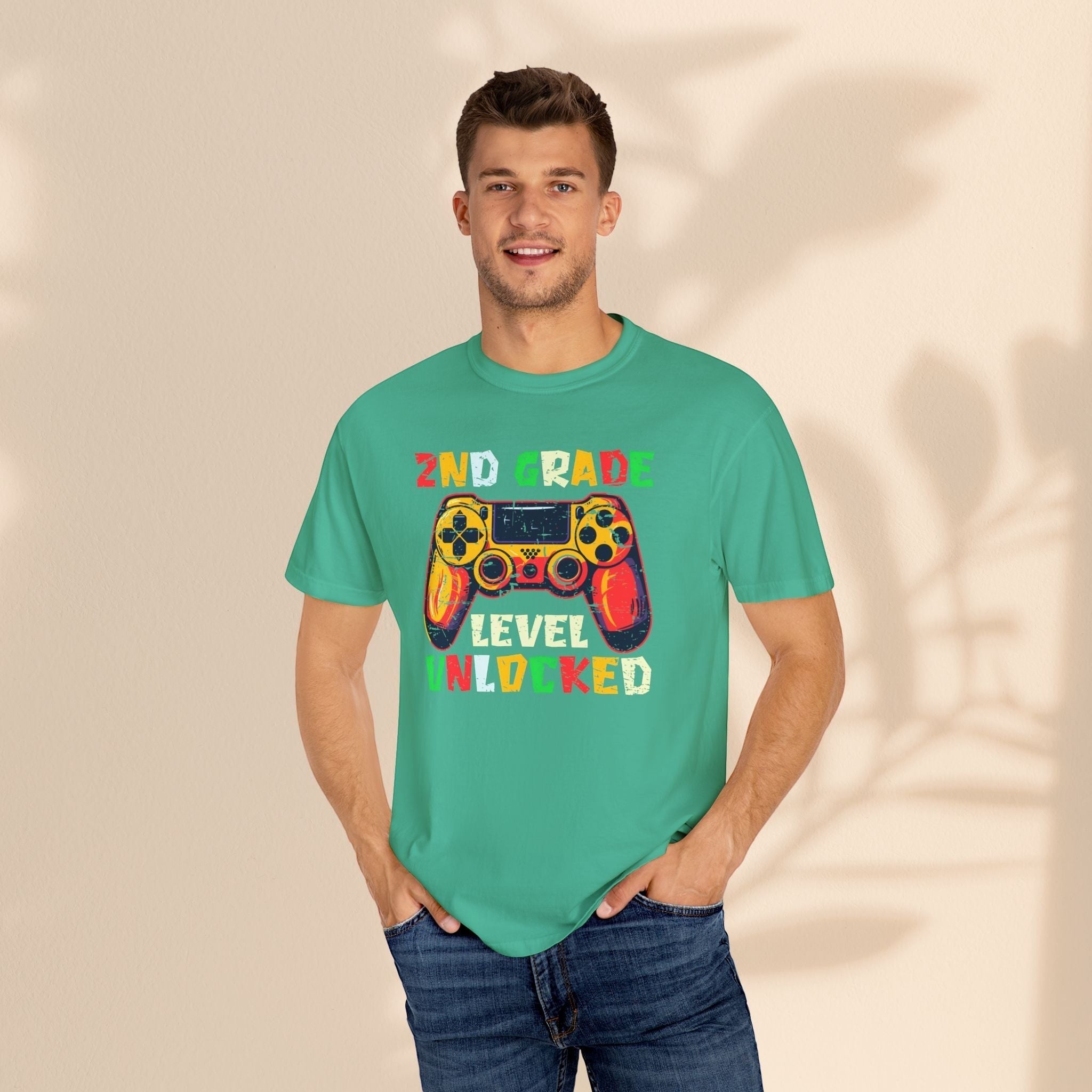 2nd Grade Gamer Kids T-Shirt – Level Unlocked Back to School Tee