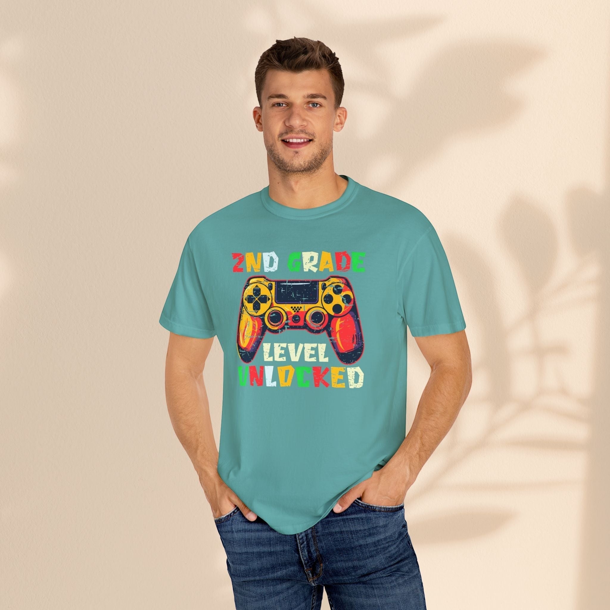 2nd Grade Gamer Kids T-Shirt – Level Unlocked Back to School Tee