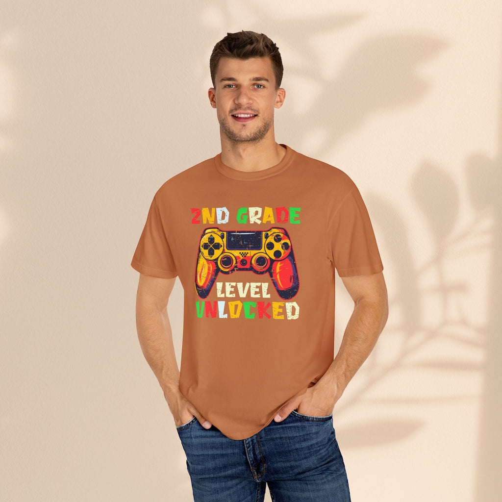 2nd Grade Gamer Kids T-Shirt – Level Unlocked Back to School Tee