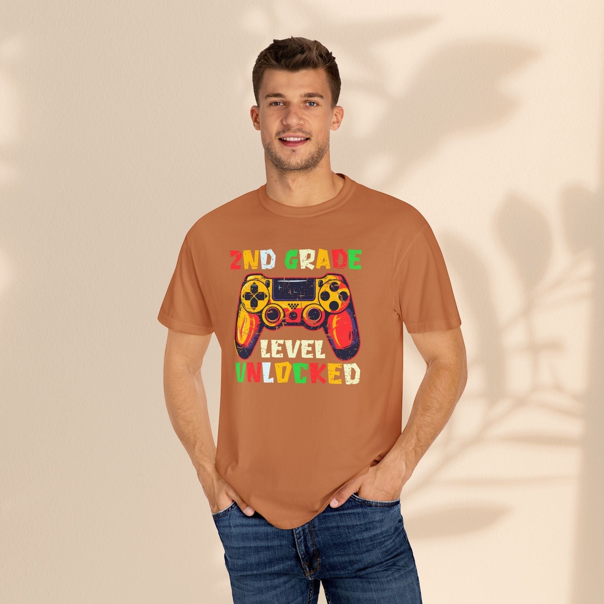 2nd Grade Gamer Kids T-Shirt – Level Unlocked Back to School Tee