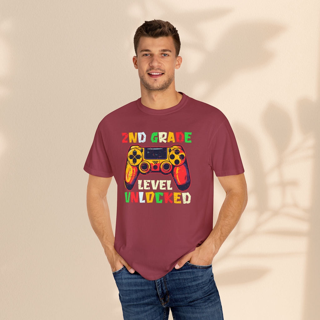 2nd Grade Gamer Kids T-Shirt – Level Unlocked Back to School Tee