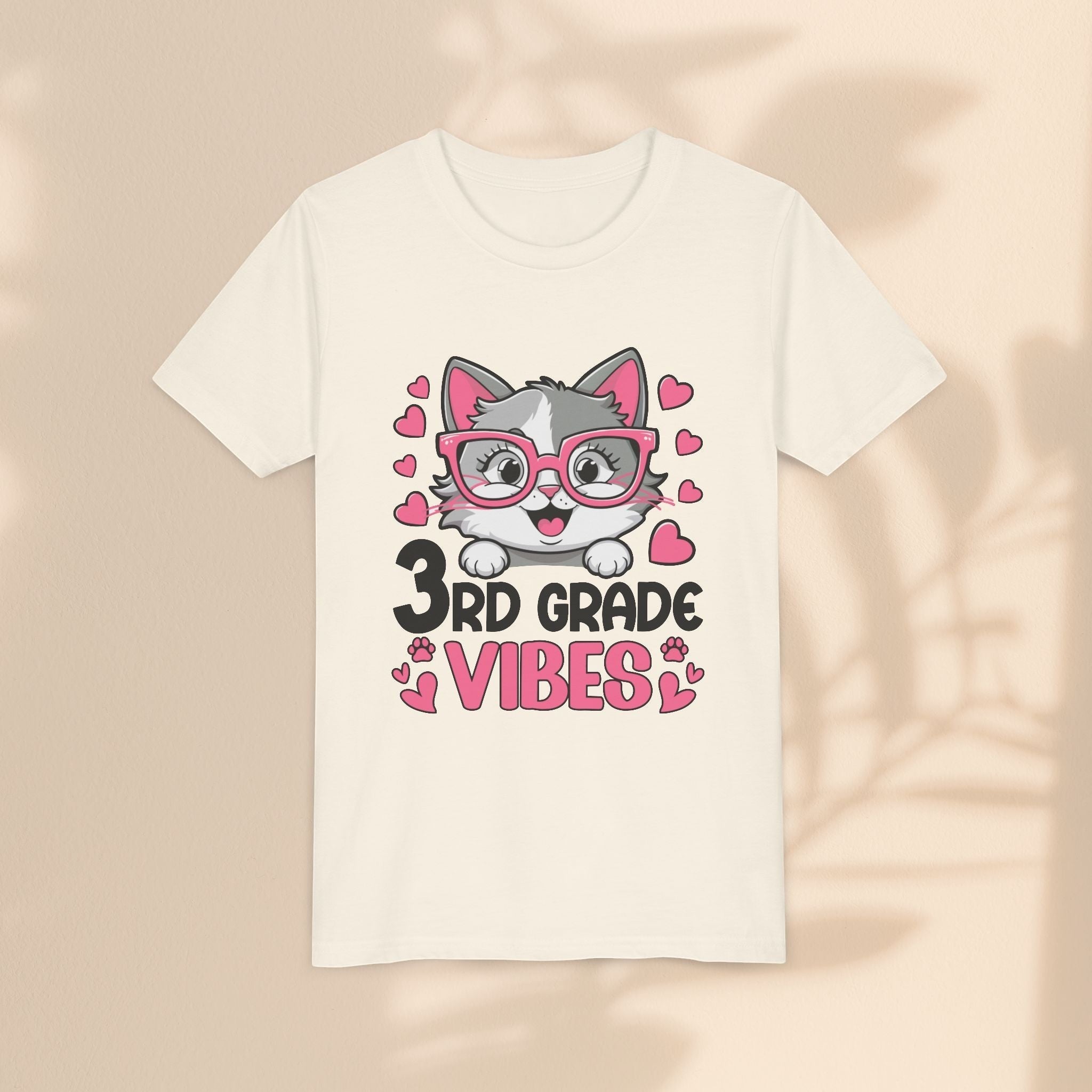 Cute 3rd Grade Vibes Youth Tee, Back to School T-Shirt