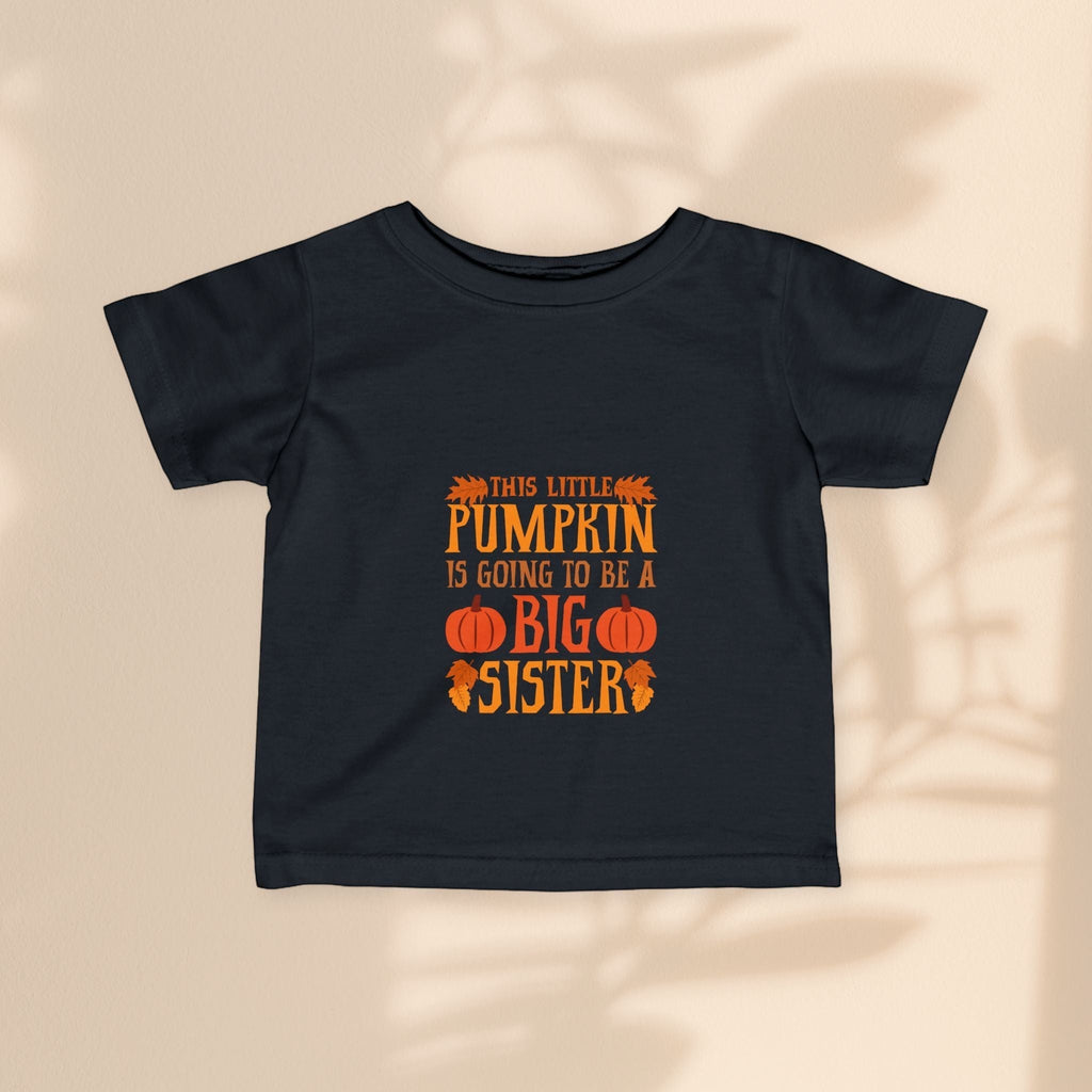 Infant Fine Jersey Tee - Big Sister Pumpkin