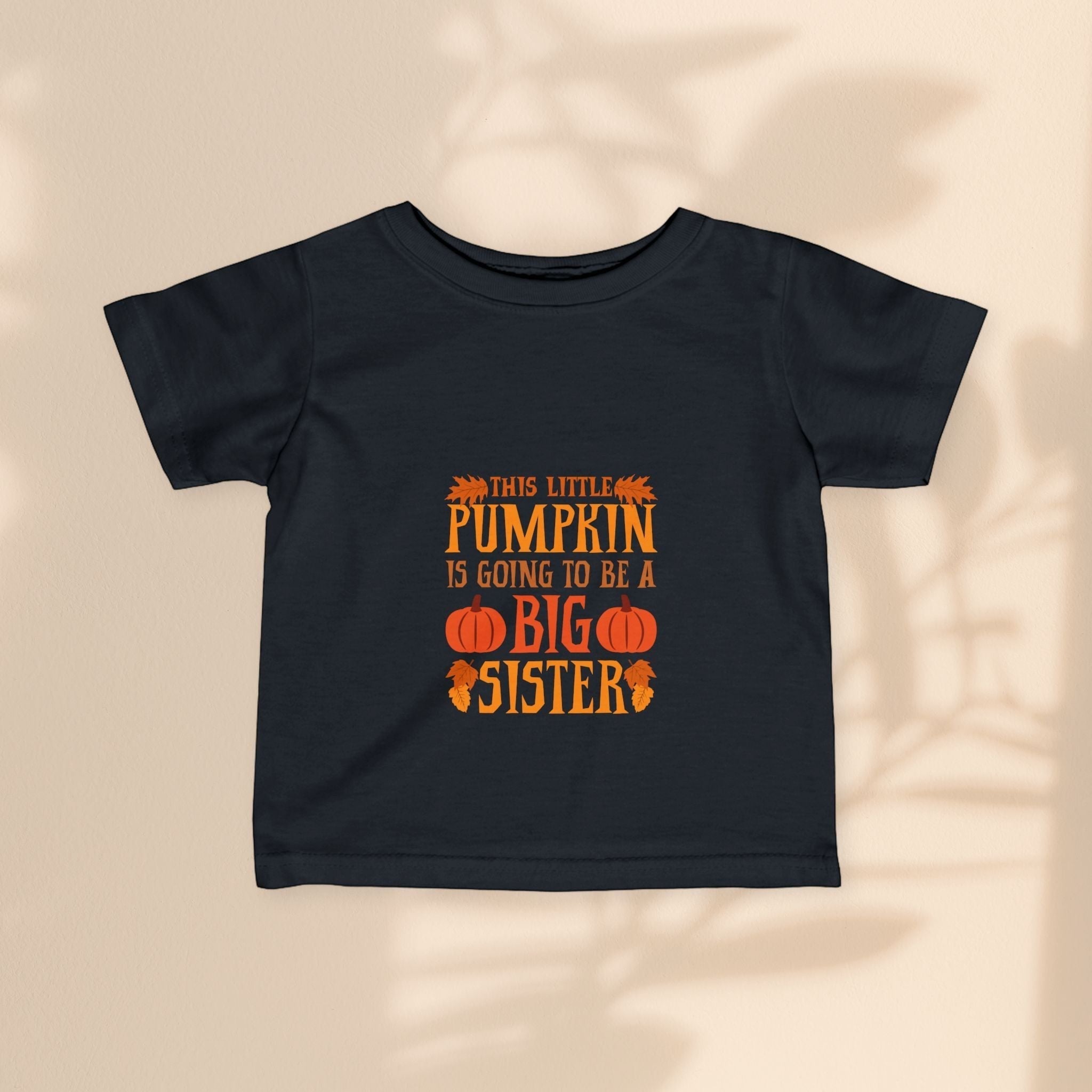 Infant Fine Jersey Tee - Big Sister Pumpkin