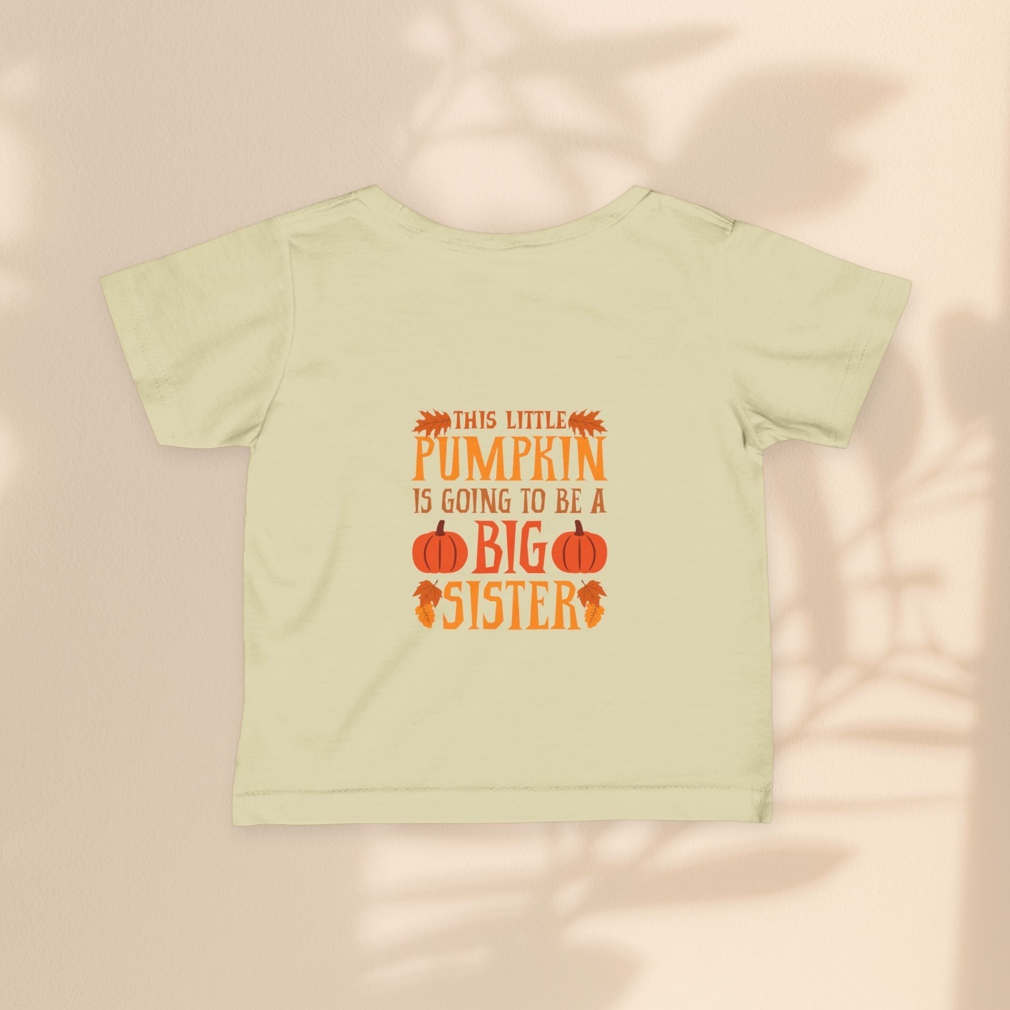 Infant Fine Jersey Tee - Big Sister Pumpkin