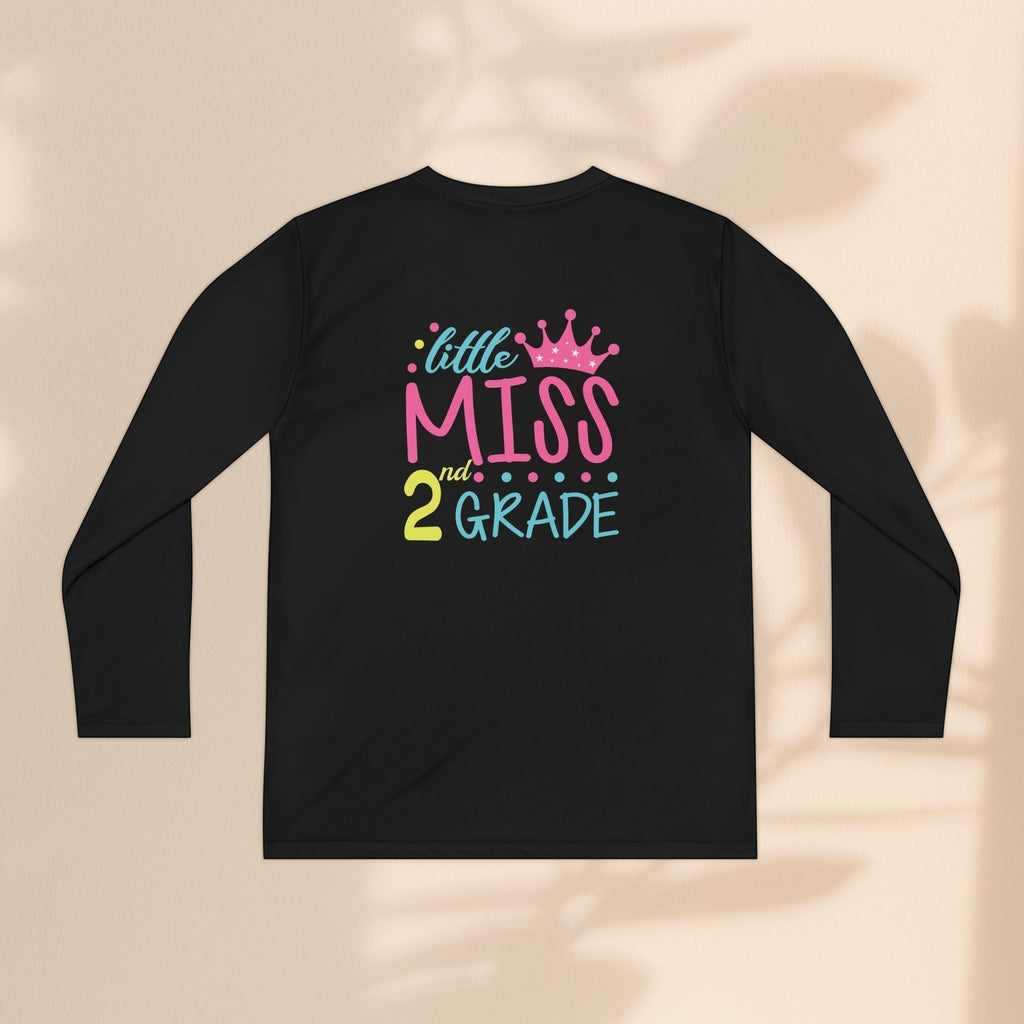 Little Miss 2nd Grade Long Sleeve Shirt – Cute Kids Birthday Tee