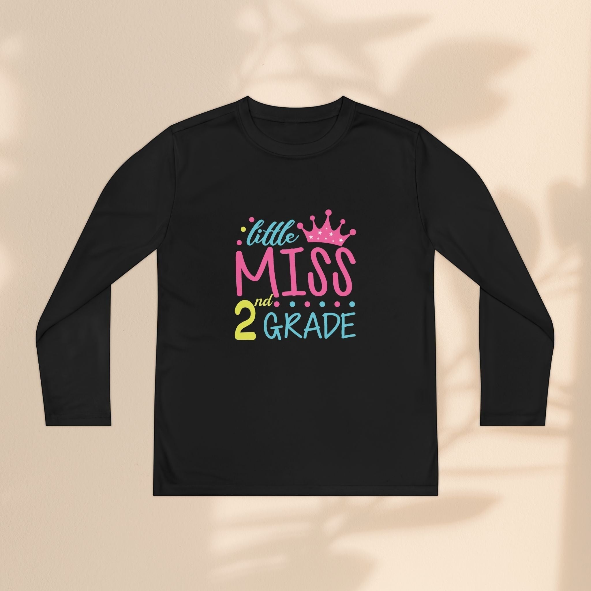 Little Miss 2nd Grade Long Sleeve Shirt – Cute Kids Birthday Tee