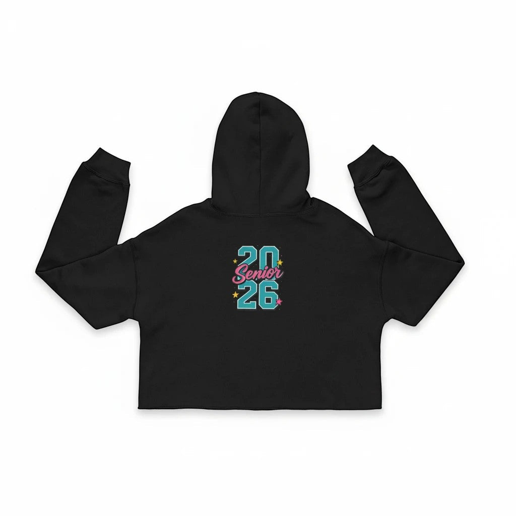 2026 Senior Women's Cropped Hoodie, Graduation Gift, Class of 2026