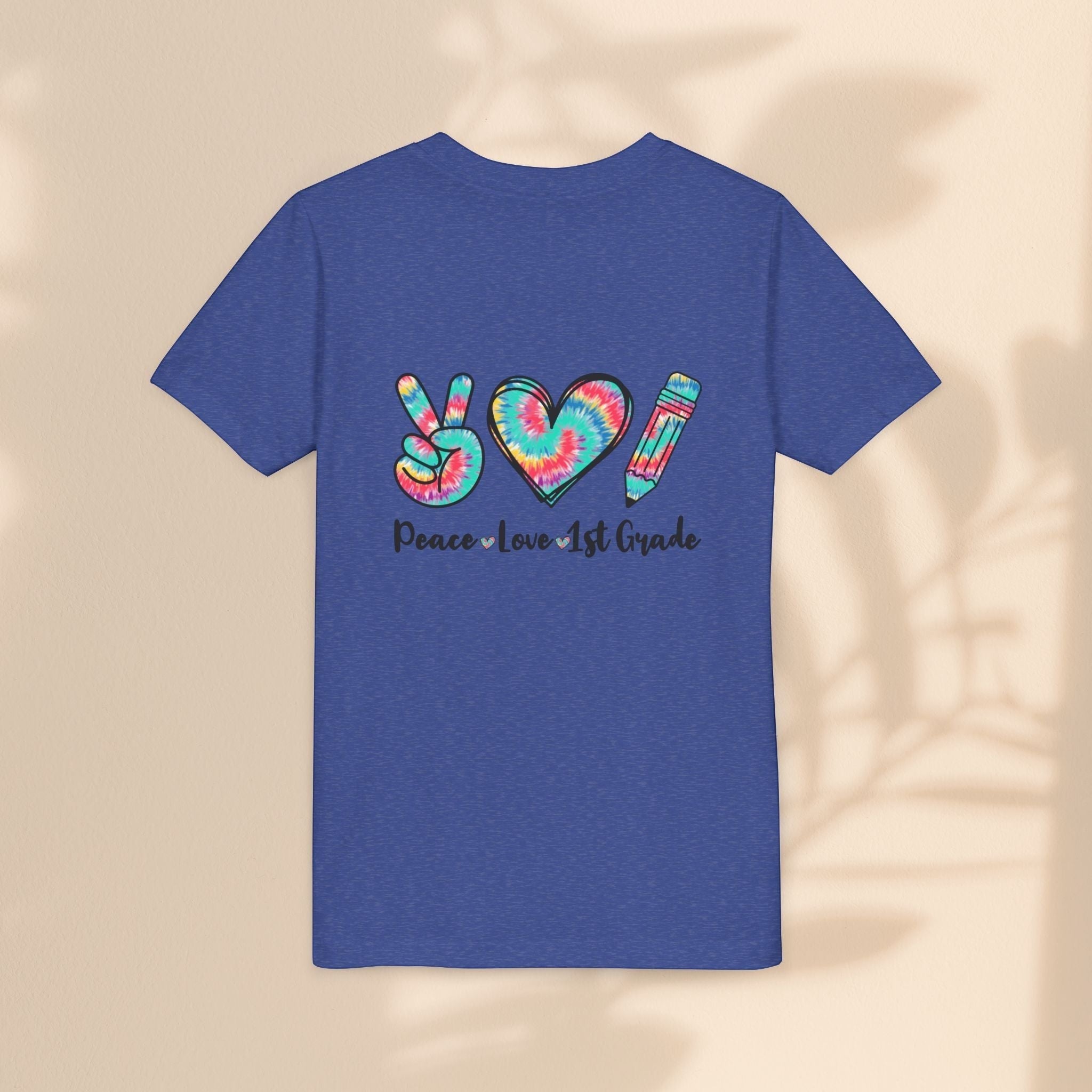 Peace Love 1st Grade Youth Tee, Back to School Outfit