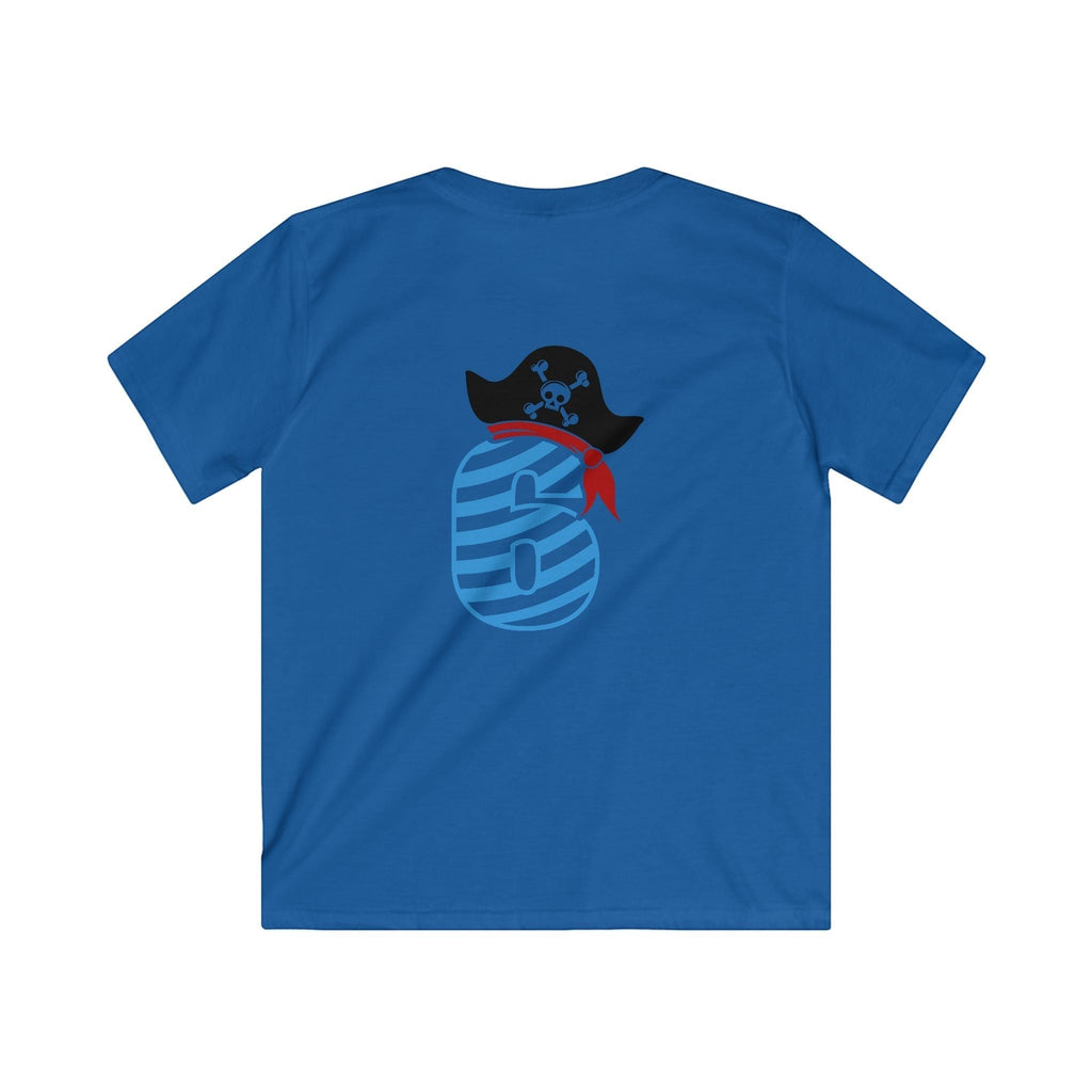 6 year old Pirate-Themed Kids Tee, Fun Birthday Gift