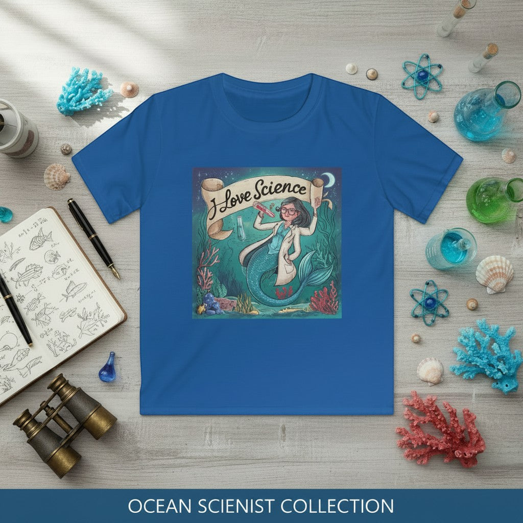 Kids Softstyle Tee - I Love Science