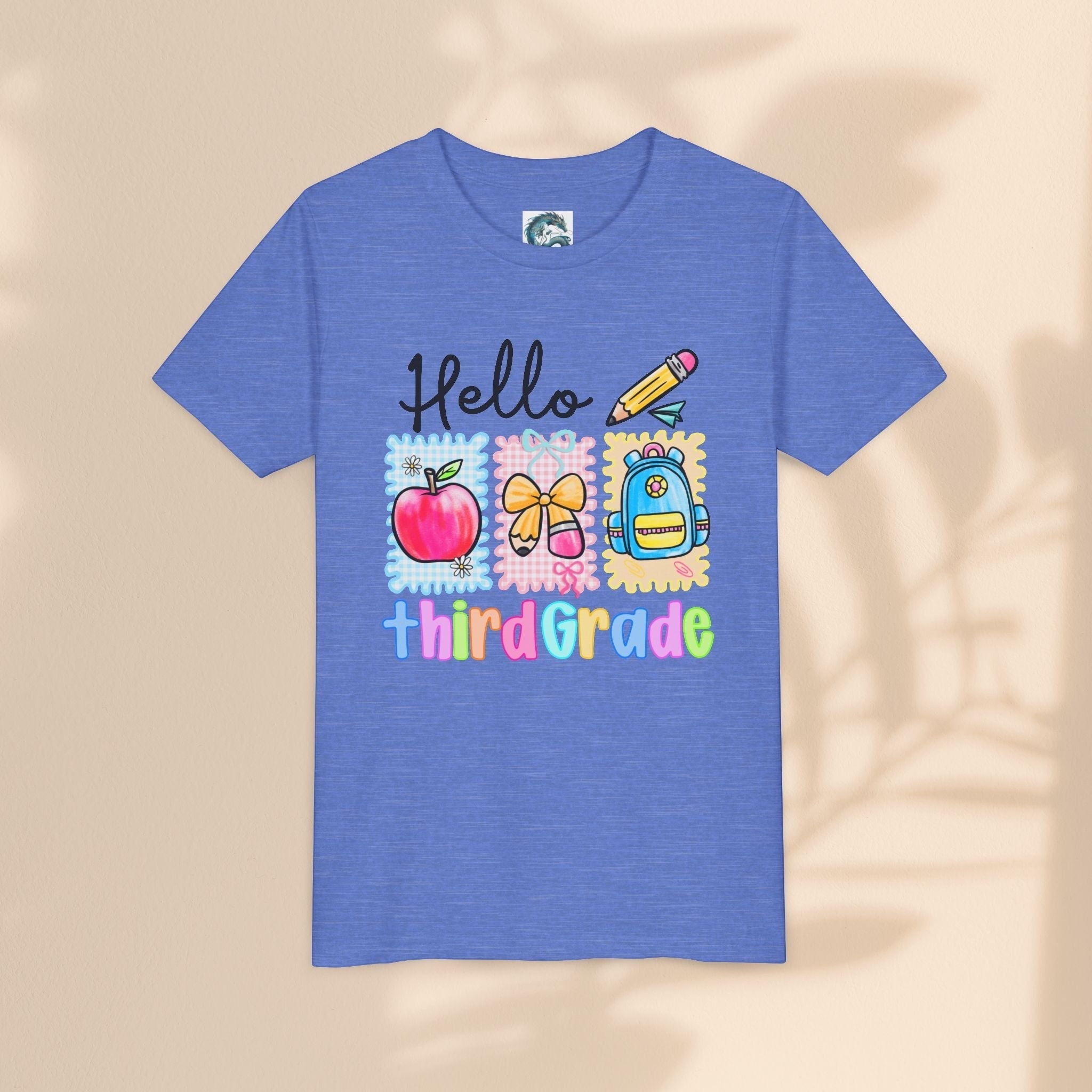Hello Third Grade Kids T-Shirt – Back to School Youth Tee