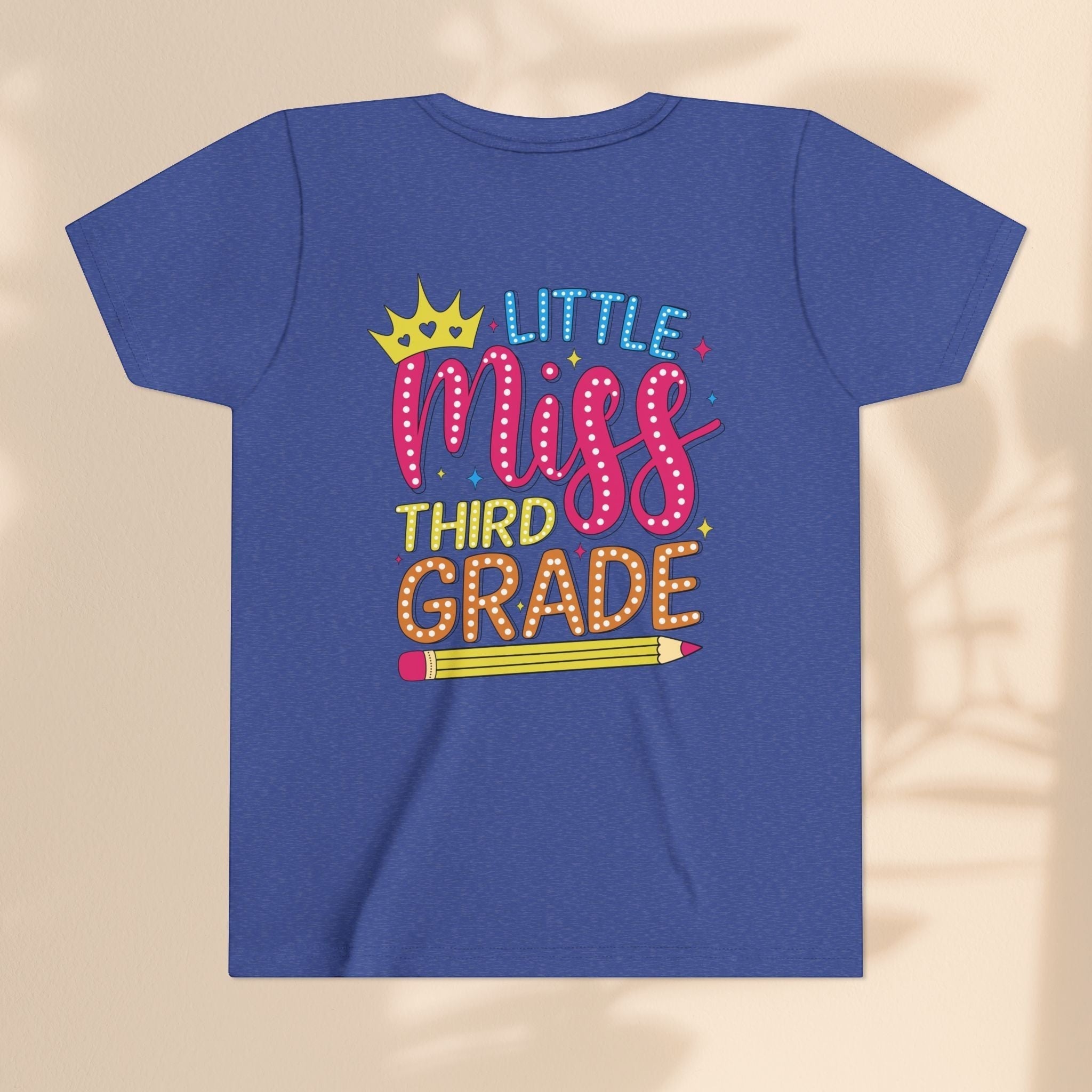 Cute Little Miss Third Grade Youth Tee, Kids Birthday Gift, Back to School Outfit