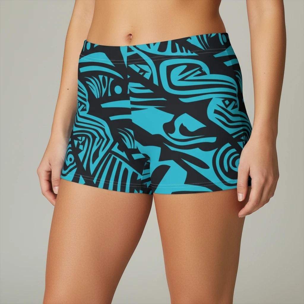 Blue Tribal Women's Shorts