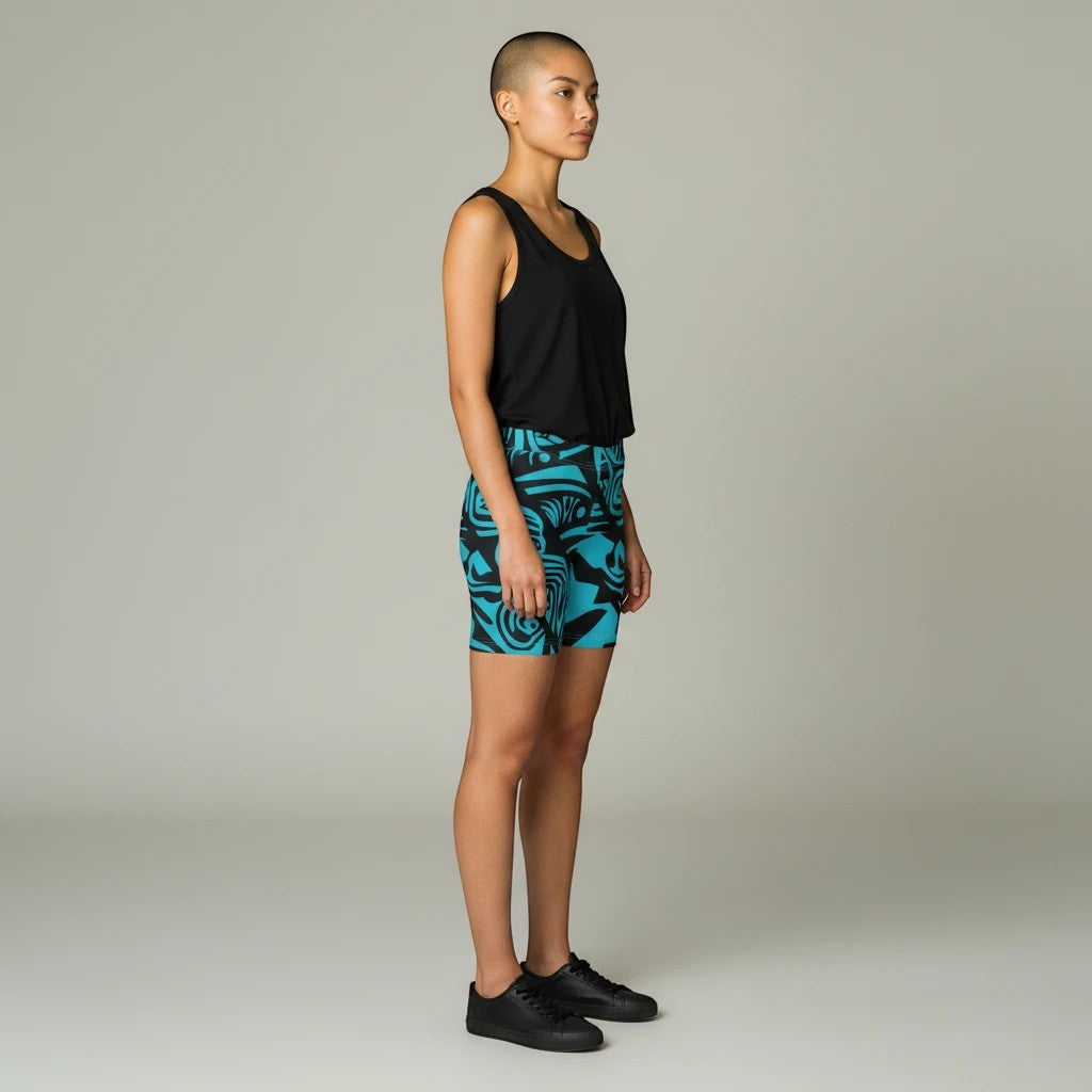 Blue Tribal Women's Shorts