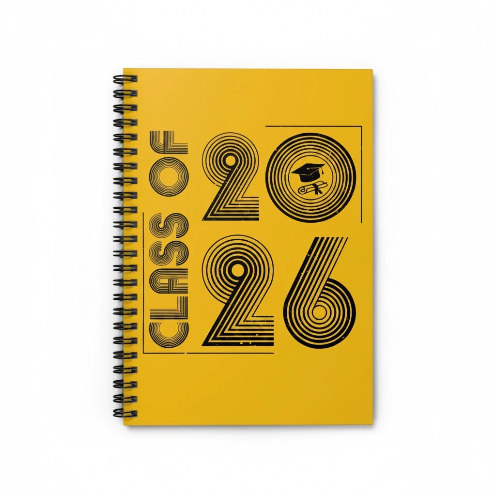 Class of 2026 Spiral Notebook - Class of 2026, Graduation Gift, Custom Journal, Keepsake Notebook, Student Planner, Gift for [...]