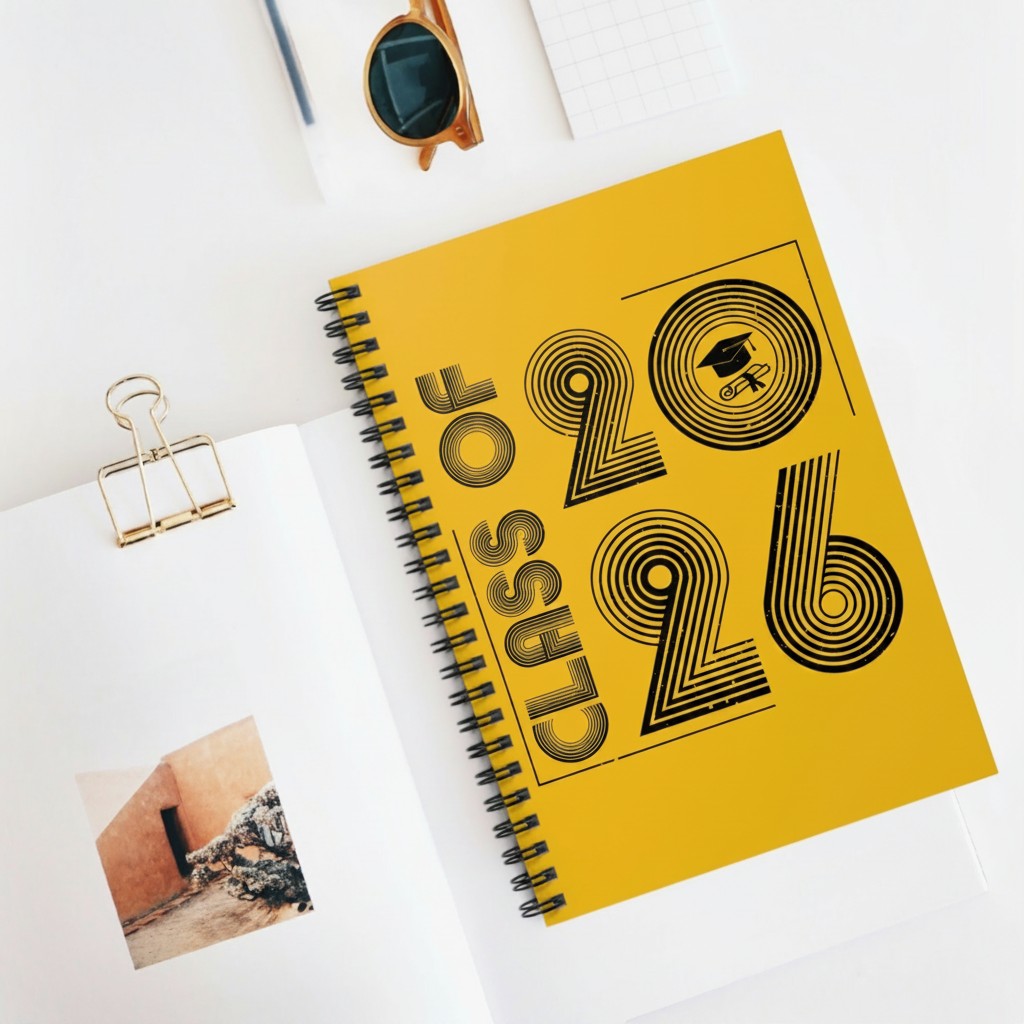 Class of 2026 Spiral Notebook - Class of 2026, Graduation Gift, Custom Journal, Keepsake Notebook, Student Planner, Gift for [...]