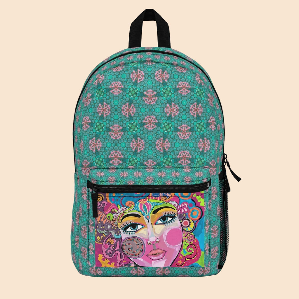 Friends Colorful Art Backpack, Trendy Bag for Students, Unique School Supplies, Bohemian Style Backpack, Gift for Art Lovers