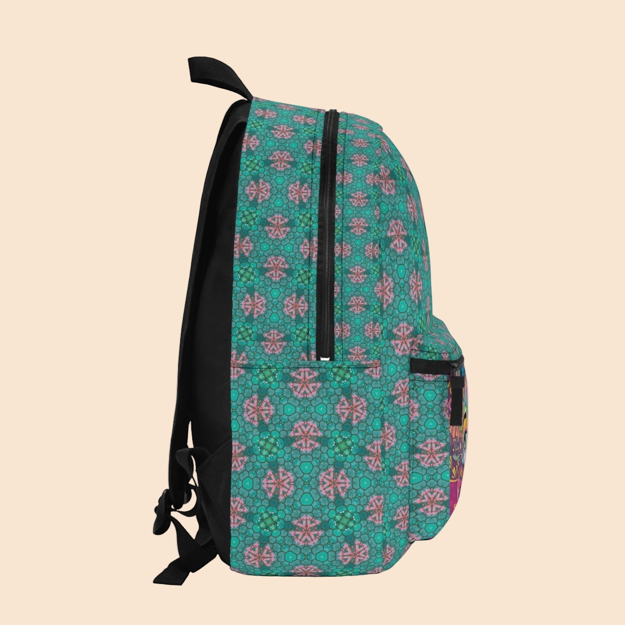 Friends Colorful Art Backpack, Trendy Bag for Students, Unique School Supplies, Bohemian Style Backpack, Gift for Art Lovers