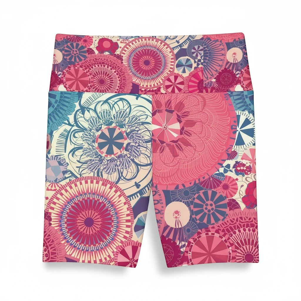 County Fair Women's Workout Shorts - Colorful Activewear for Fitness Enthusiasts