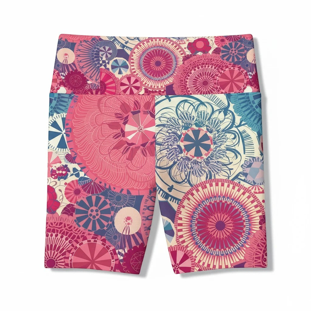 County Fair Women's Workout Shorts - Colorful Activewear for Fitness Enthusiasts