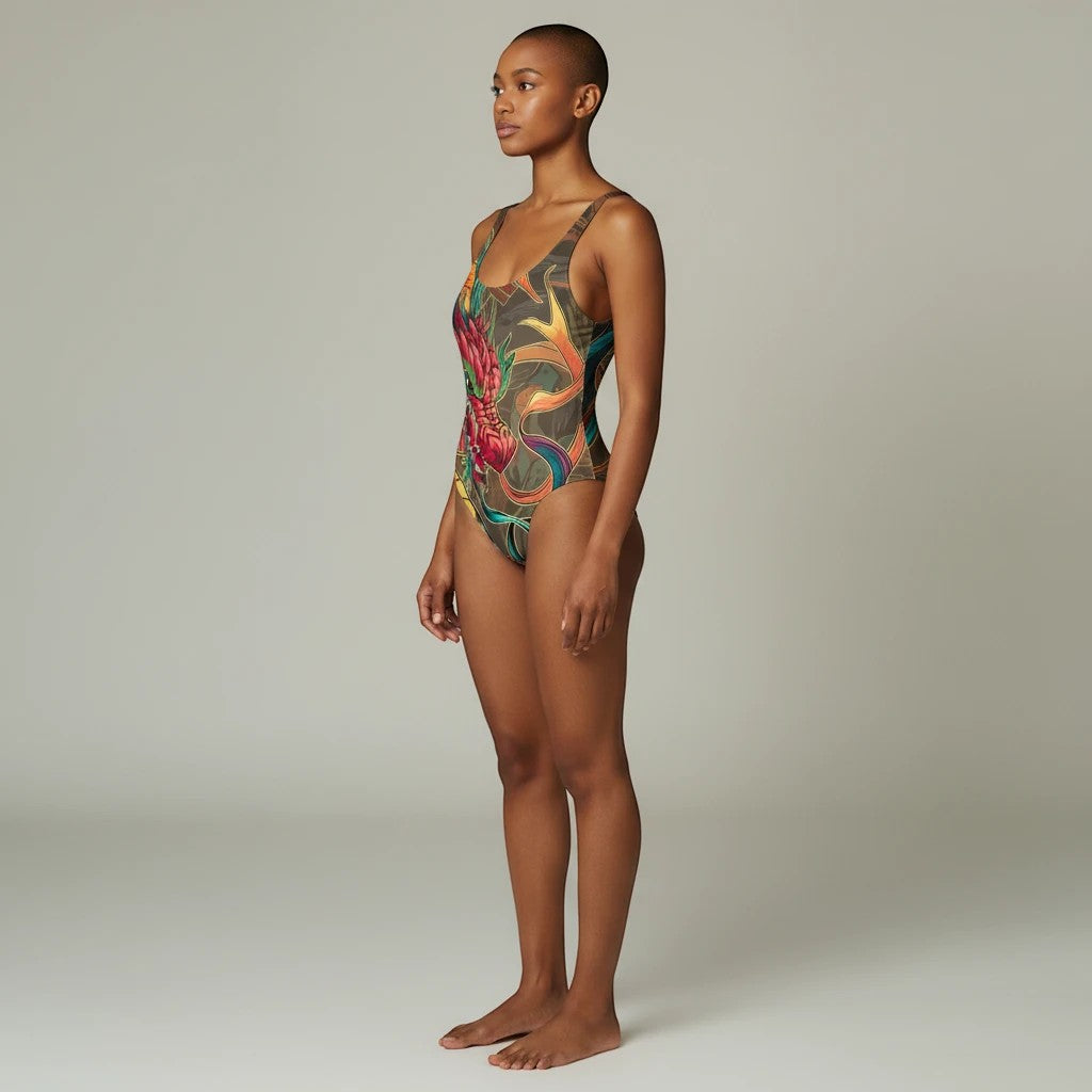 Sea Dragon Dreams Mythical Creature One Piece Swimsuit