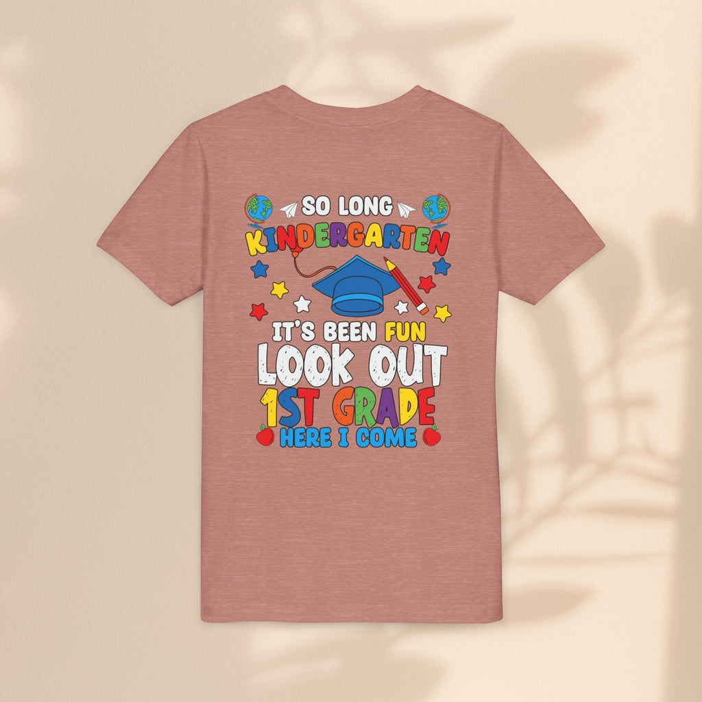 Look Out First Grade Here I Come T-Shirt - Kindergarten to 1st Grade Transition T-Shirt