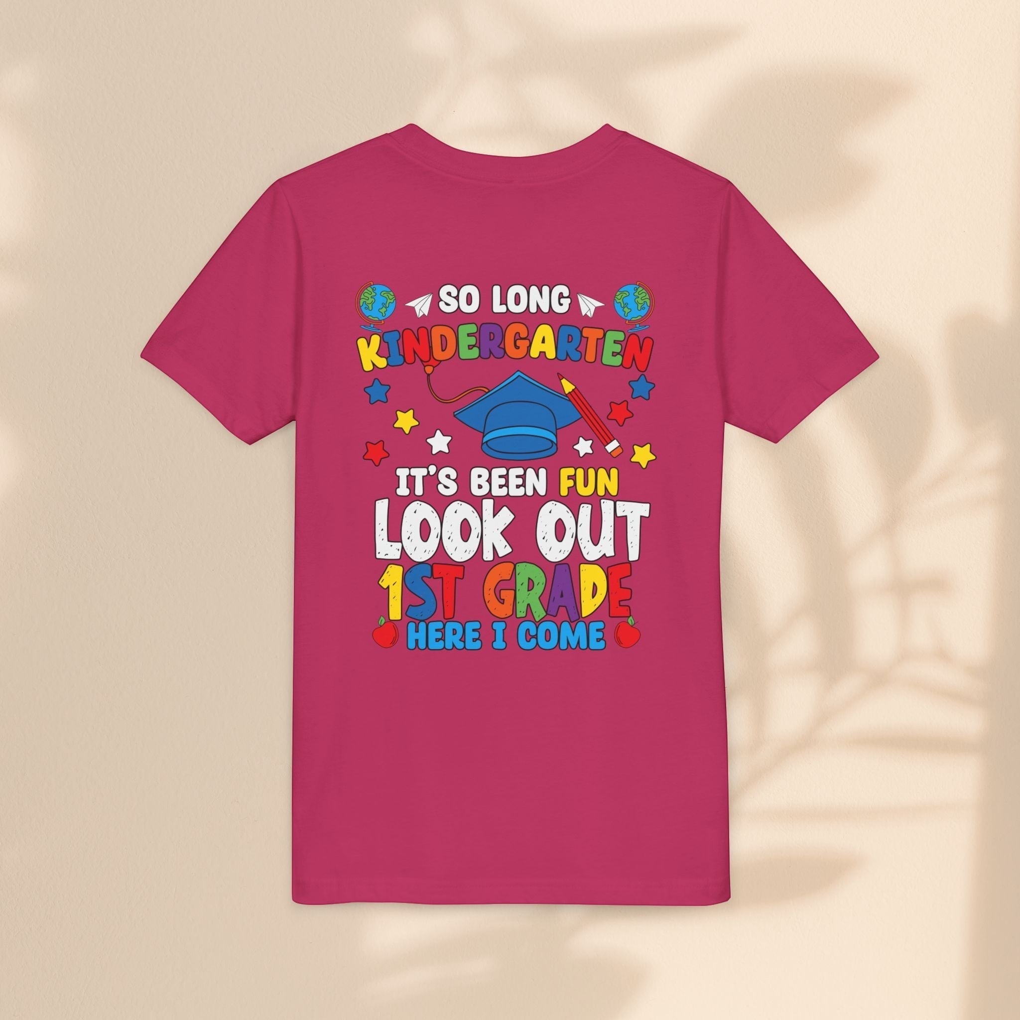 Look Out First Grade Here I Come T-Shirt - Kindergarten to 1st Grade Transition T-Shirt