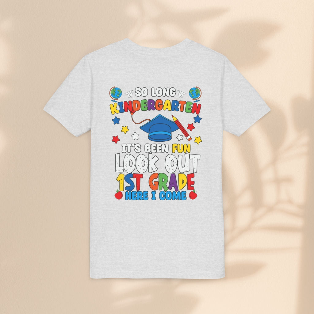 Look Out First Grade Here I Come T-Shirt - Kindergarten to 1st Grade Transition T-Shirt