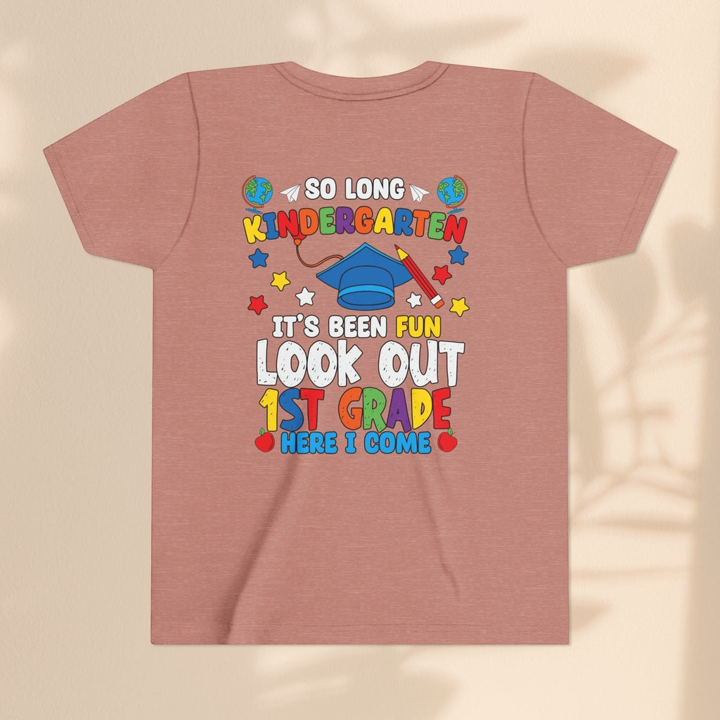 Look Out First Grade Here I Come T-Shirt - Kindergarten to 1st Grade Transition T-Shirt
