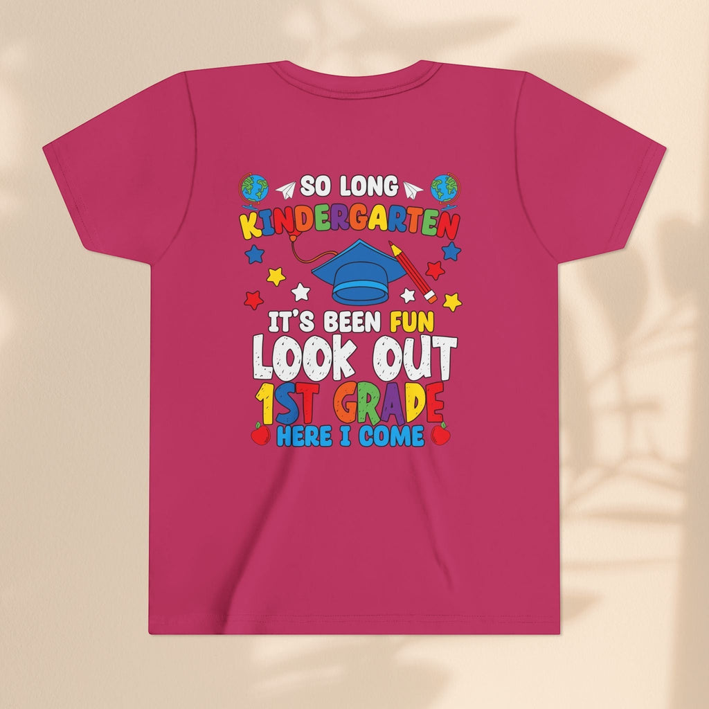 Look Out First Grade Here I Come T-Shirt - Kindergarten to 1st Grade Transition T-Shirt