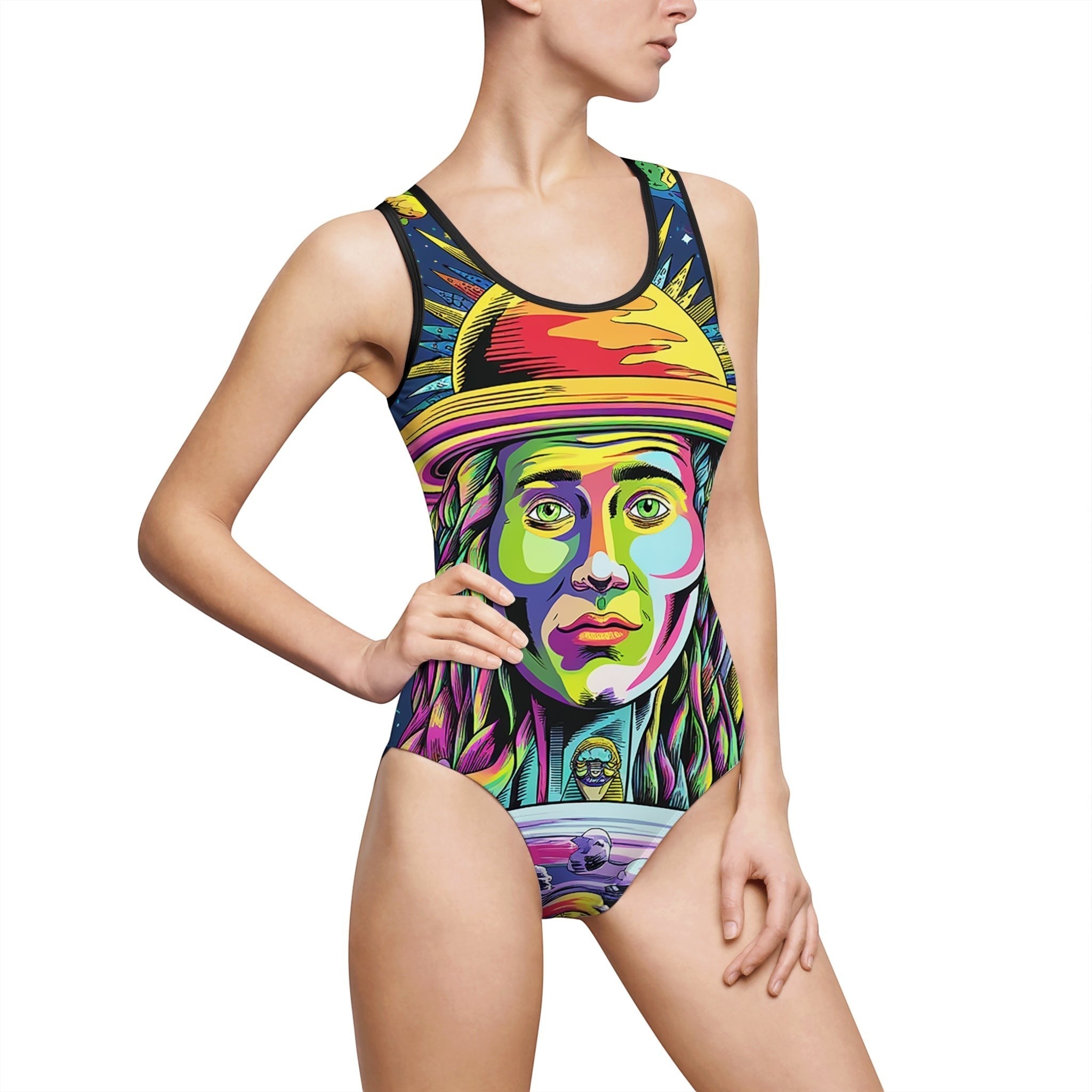 Cosmic Vibes Women's One-Piece Swimsuit