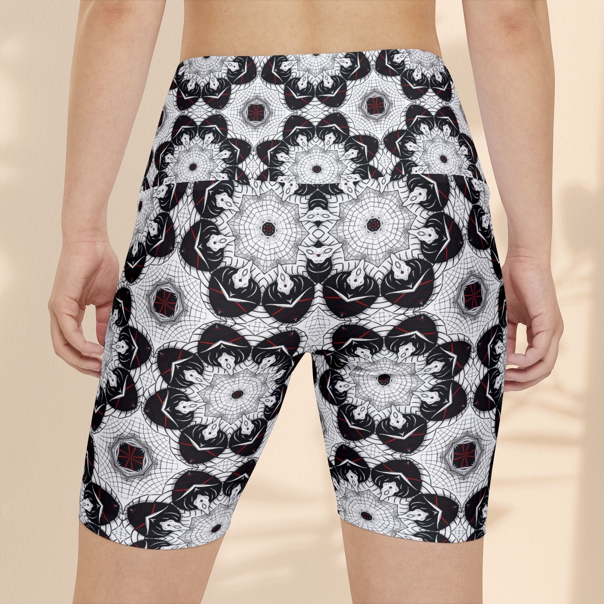 Classic Contrast Women's Workout Shorts - Stylish Athletic Gear for Yoga & Fitness