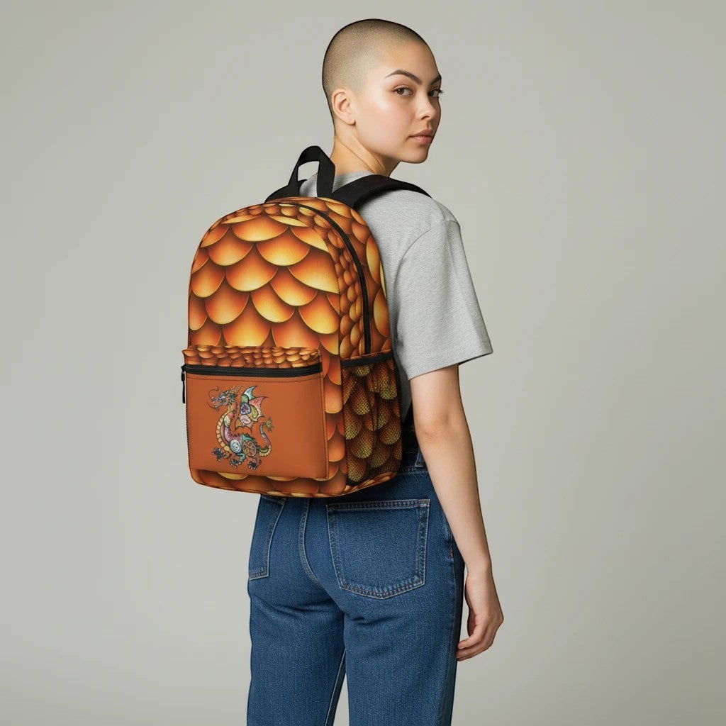 Backpack - Golden Dragon Scales
