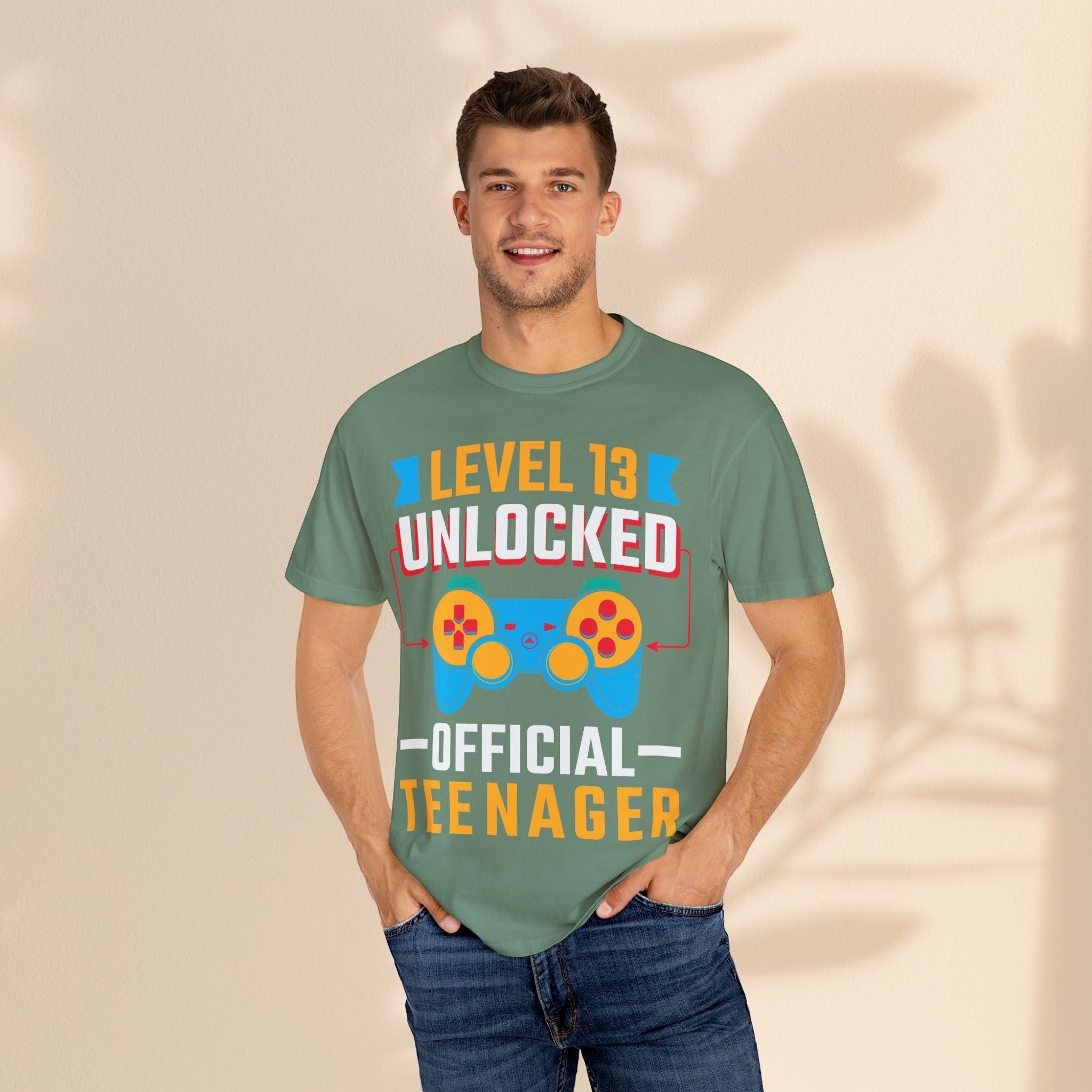 Level Up 13 Gamer T-Shirt | Teen Birthday Gaming Tee