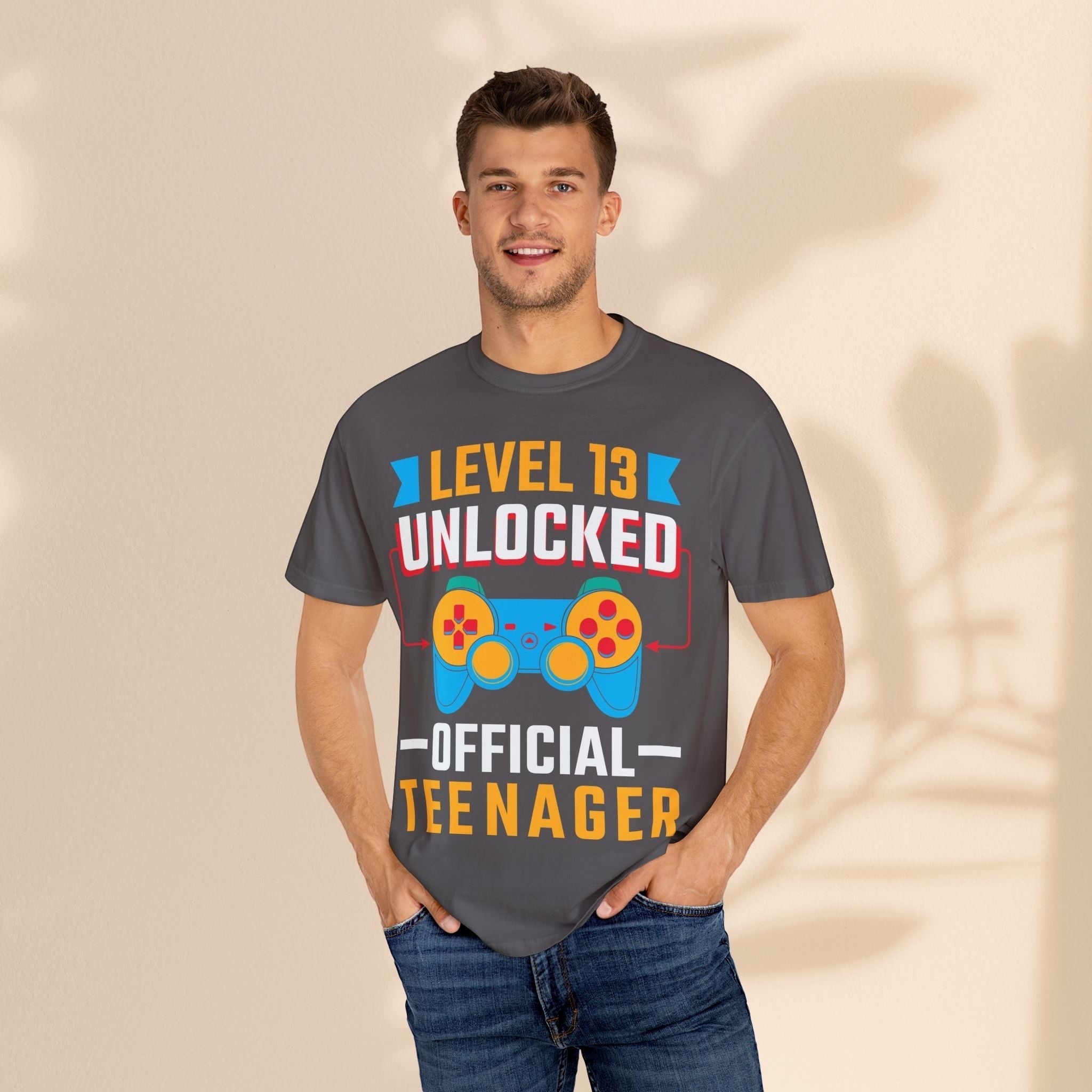 Level Up 13 Gamer T-Shirt | Teen Birthday Gaming Tee